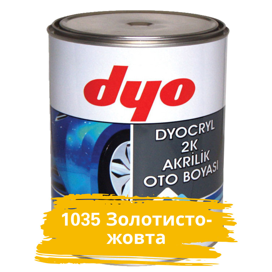 1035 Золотисто-жовта акрилова фарба DYO 1 кг (без затверджувача)