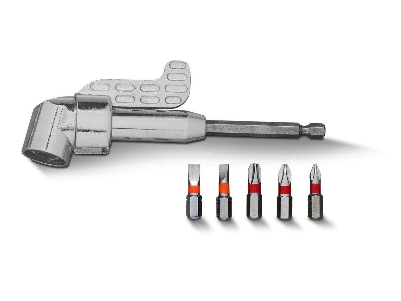 Кутовий тримач біт із набором біт POWERFIX, кутовий адаптер для біт, набір 6 шт., фото 1