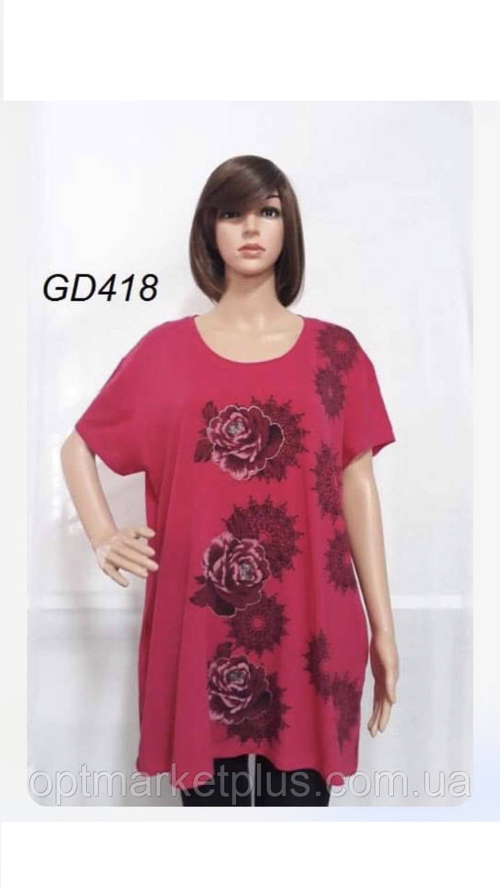 Туніки жіночі, батал кольору мікс (5ХЛ-8ХЛ) гуртом купити від склада 7 км Одеса