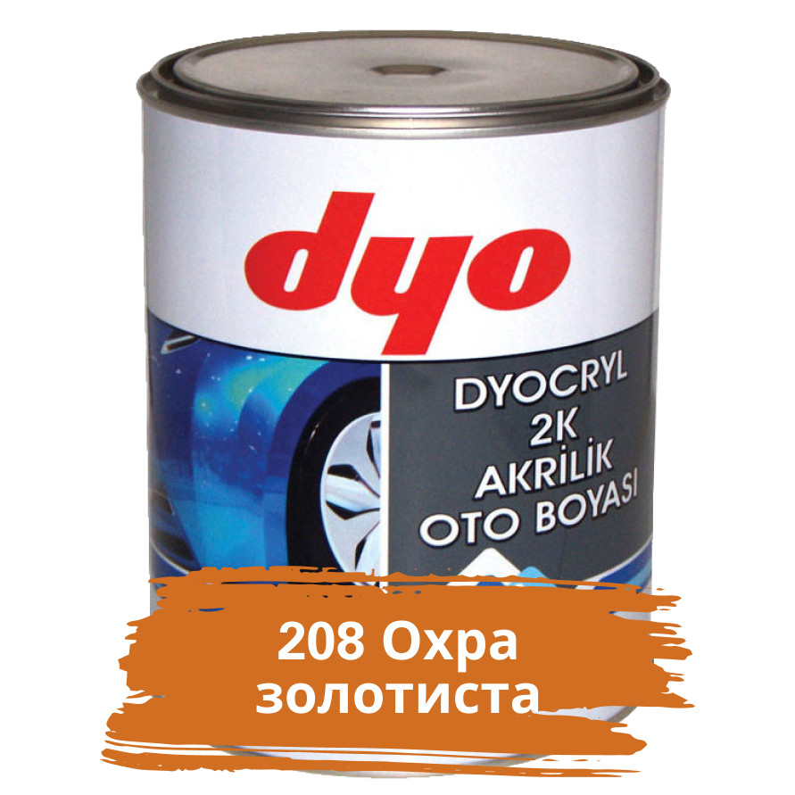 208 Охра золотиста Акрилова фарба DYO 1 л (без затверджувача)