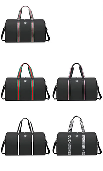 Сумка спортивна дорожня 50*35 см на блискавці з довгим ремінцем із різних варіантів Inna