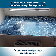 Покриття для столу, м'яке скло з фотодруком текстури Блакитного моря 60 х 100 см (1,2 мм) МСПБ-tx372, фото 5