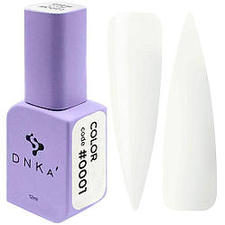 Гель-лак DNKa' Gel Polish Color #0001, 12 мл молочний