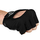 Рукавиці для фітнесу спортивні Zelart Hard Touch 4462 розмір XL Black-Grey, фото 3