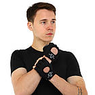 Рукавиці для фітнесу спортивні Zelart Hard Touch 4462 розмір XL Black-Grey, фото 9