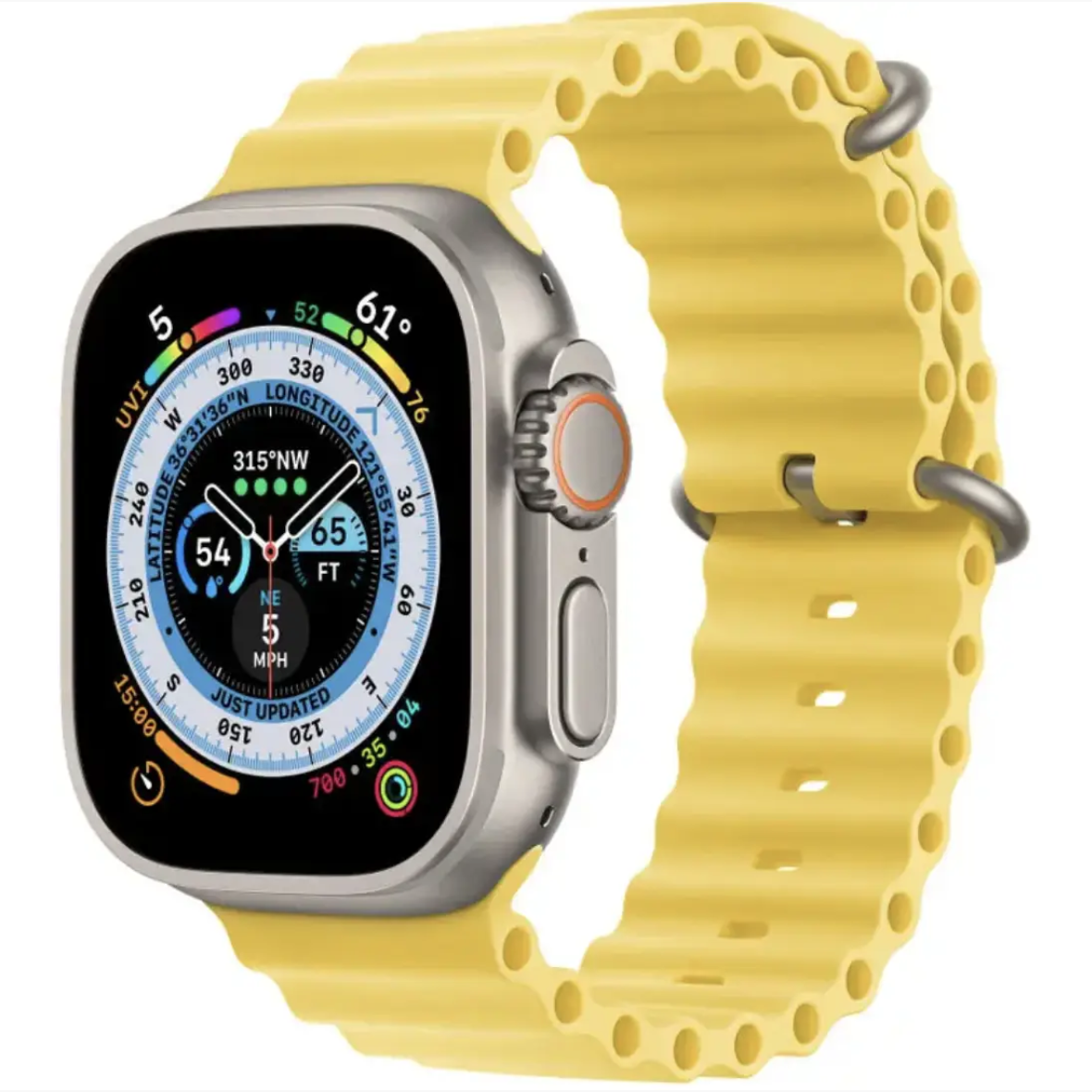 Ремінець Ocean Band для Apple Watch 42/44/45/49 mm Yellow