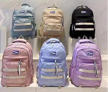 Спортивний рюкзак шкільний дорожній 44*30 см на блискавці з кишенею в різних кольорах Inna