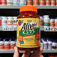 Nature's Way Alive Kids, вітаміни для дітей зі смаком вишні, винограду та апельсина, 60 жувальних цукерок