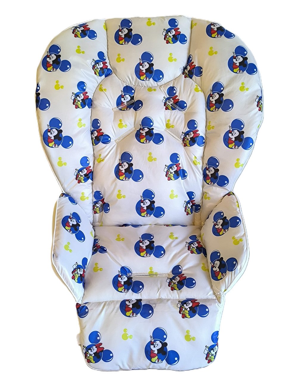 Чохол на стільчик для годування Chicco Polly 2 в 1 плащівка Міккі маус на молочному DavLu (000484)