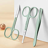 Манікюрний набір 18 в 1 Професійний набір інструментів для манікюру та педикюру SZK102 М'ятний, фото 9