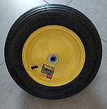 Колесо на тачку садово-будівельне пневмо Budmonster 3.5х8 о/d=16 мм d = 36 см втулка 100 мм, фото 3
