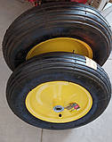 Колесо на тачку садово-будівельне пневмо Budmonster 3.5х8 о/d=16 мм d = 36 см втулка 100 мм, фото 6