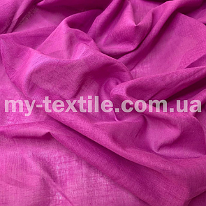 Батист тканина натуральна 80 г/м2 ширина 140 см Фуксія