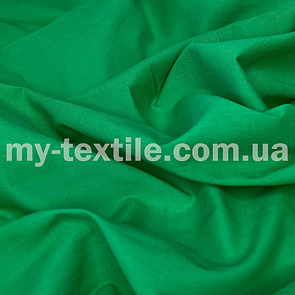 Батист тканина натуральна 80 г/м2 ширина 140 см Зелений