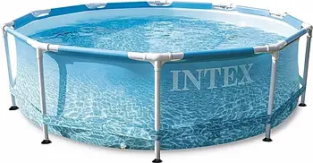Каркасний круглий басейн + фільтр (305х76см, 4485 л, фільтр-насос) Intex 28208 Синій