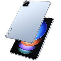 Протиударний силіконовий чохол WXD на планшет Xiaomi Pad 6S Pro (12.4") / прозорий, фото 5
