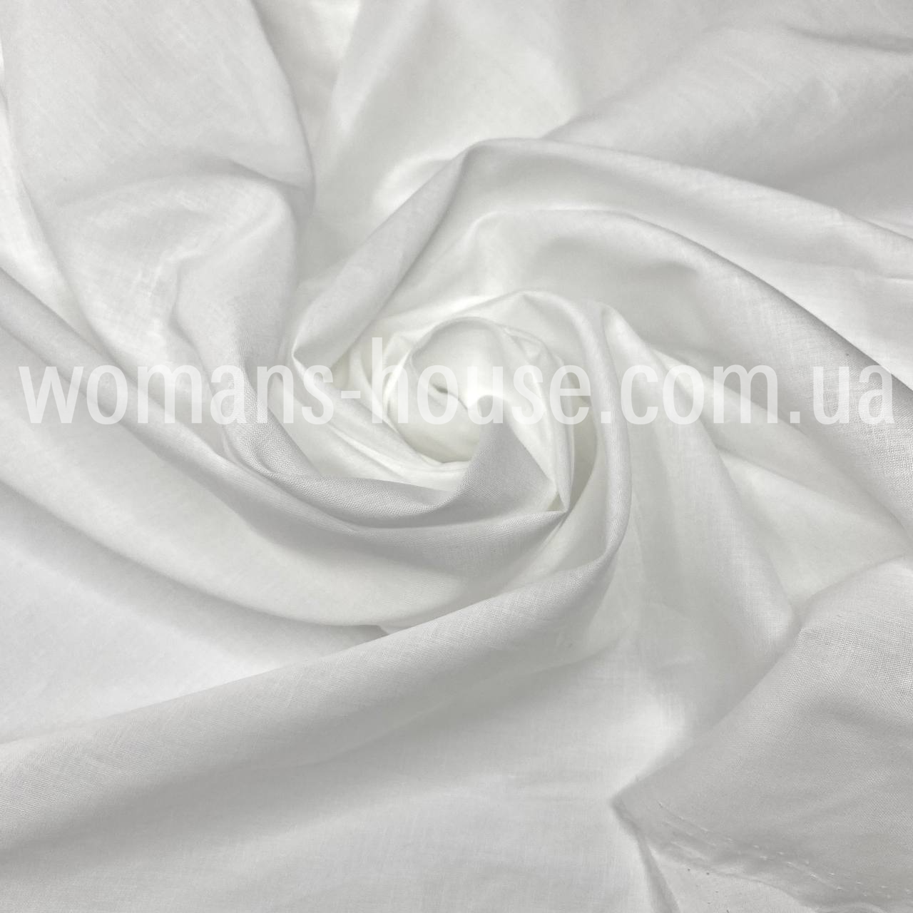 Тканина батист 100 хб 140 см однотонний Білий, фото 1