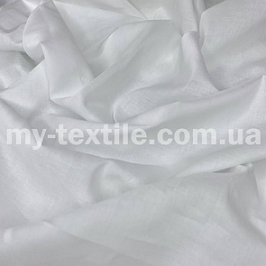 Батист тканина натуральна 80 г/м2 ширина 140 см Білий