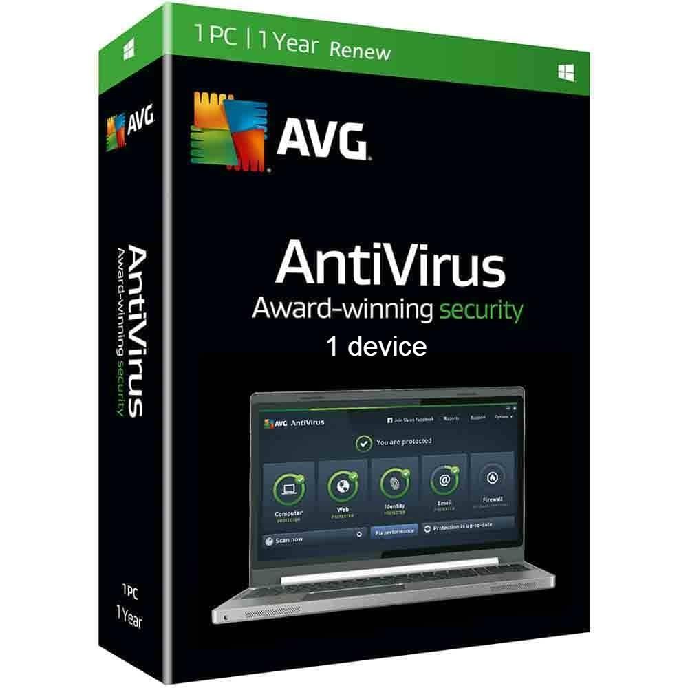 Антивірус AVG AntiVirus для 1 ПК на 1 рік