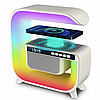 Акумуляторний нічник G-Smart G3 mini RGB з Bluetooth колонкою та зарядкою для телефону, фото 4