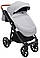 Коляска 2 в 1 Bair Palermo BP-03 сірий, фото 6