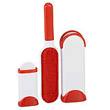 Самоочищувальна щітка для чищення одягу та меблів набір щіток для видалення вовни та ворсу, фото 5