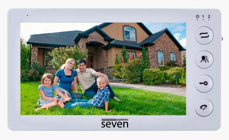 Відеодомофон 7" Seven DP-7573 White, фото 1