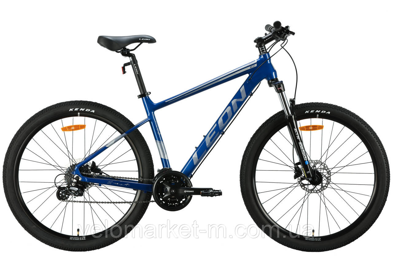 Велосипед 27.5" Leon XC 80 AM Hydraulic lock out HDD рама-18" синiй з сірим 2024