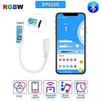 RGBW контроллер LEDTech Bluetooth SP624E DC5-24V 6A 72w (6А 72вт) с таймером и светомузыкальным режимом