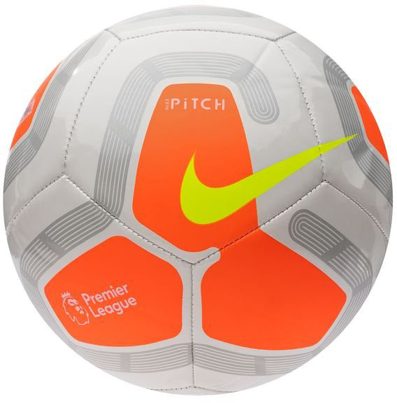 Футбольні м'ячі Nike pitch premier league білий /помаранчевий , Розмір: 5 (MD)