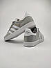 Кросівки чоловічі Adidas Gazelle Grey Адідас Газель світло сірі замшеві, фото 10
