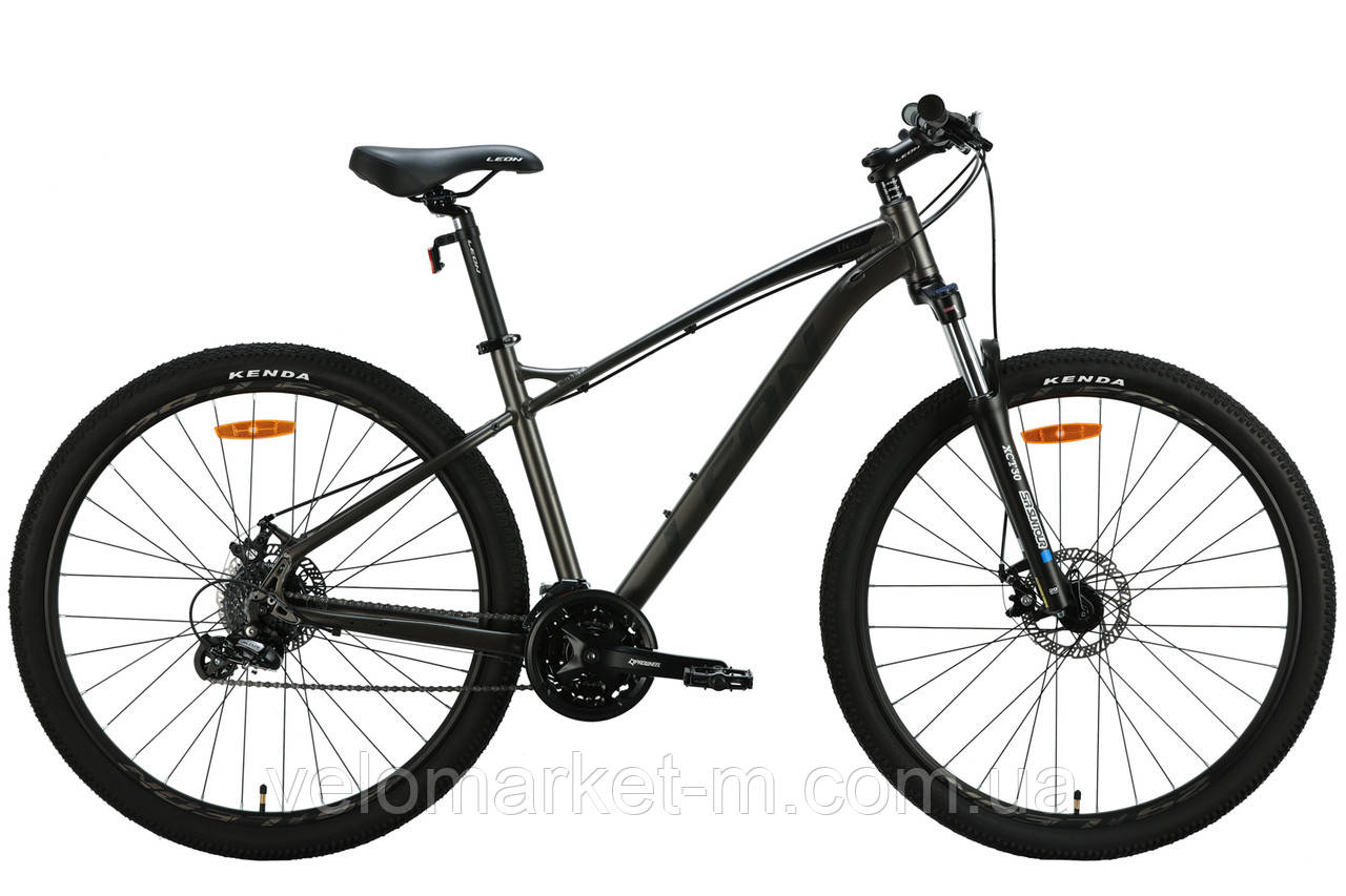 Велосипед алюміній 29" Leon TN-90 AM Hydraulic lock out DD рама-18" коричневий з чорним (матовим) 2024