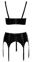 Комплект еротичної білизни Black Level Vinyl Set, фото 3