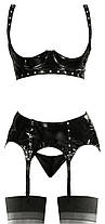 Комплект еротичної білизни Black Level Vinyl Set, фото 4