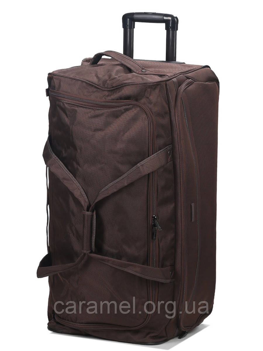 Сумка на колесах гігант XL корич 85х39х42см/134л/3.8кг/Snowball 371-82