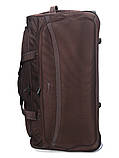 Сумка на колесах гігант XL корич 85х39х42см/134л/3.8кг/Snowball 371-82, фото 4