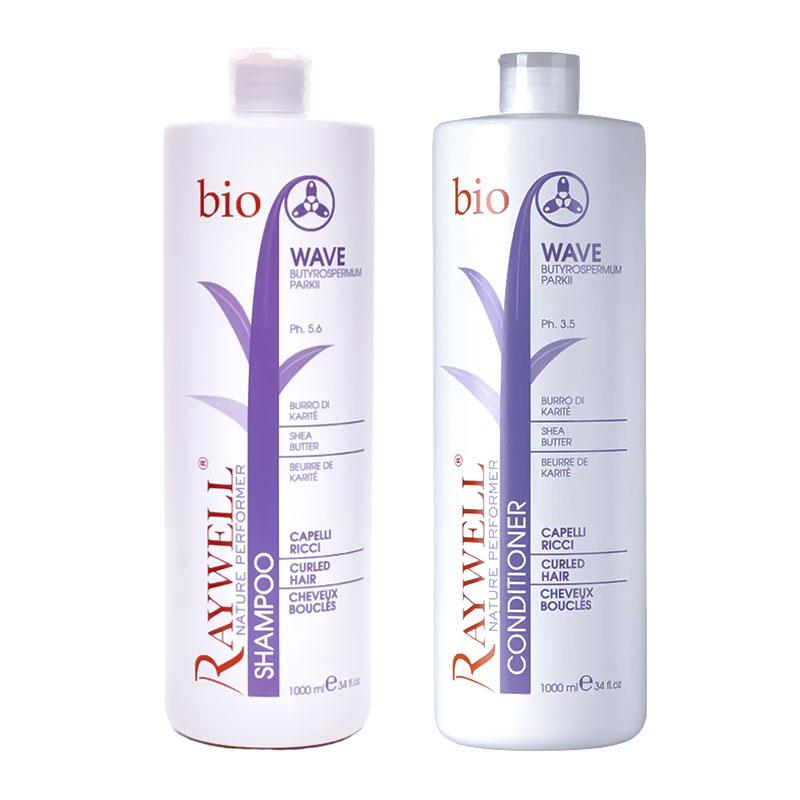 Набір Raywell Bio Wave шампунь та кондиціонер для кучерявого волосся, 2х1000 мл (заводські)