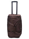 Сумка на колесах середня M корич. 65х32х30см/60л/2.6кг/Snowball 371-62, фото 4