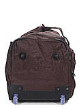 Сумка на колесах середня M корич. 65х32х30см/60л/2.6кг/Snowball 371-62, фото 7