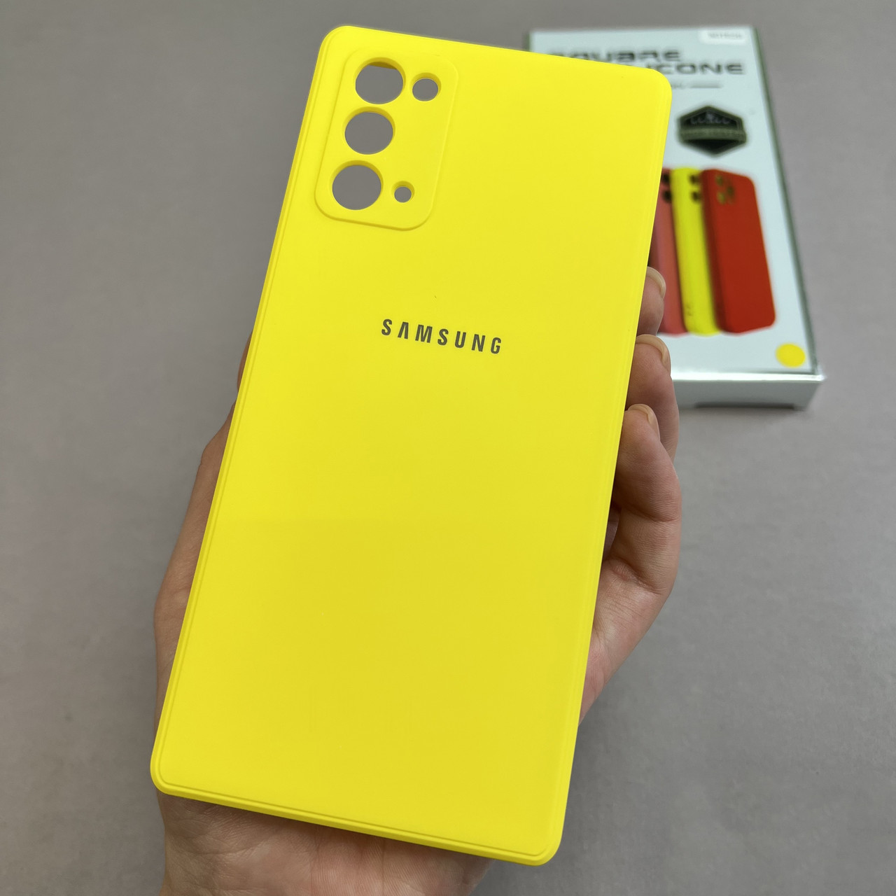 Чохол для Samsung Galaxy Note 20 чохол з мікрофіброю захистом камери на телефон самсунг нот 20 жовтий s1q