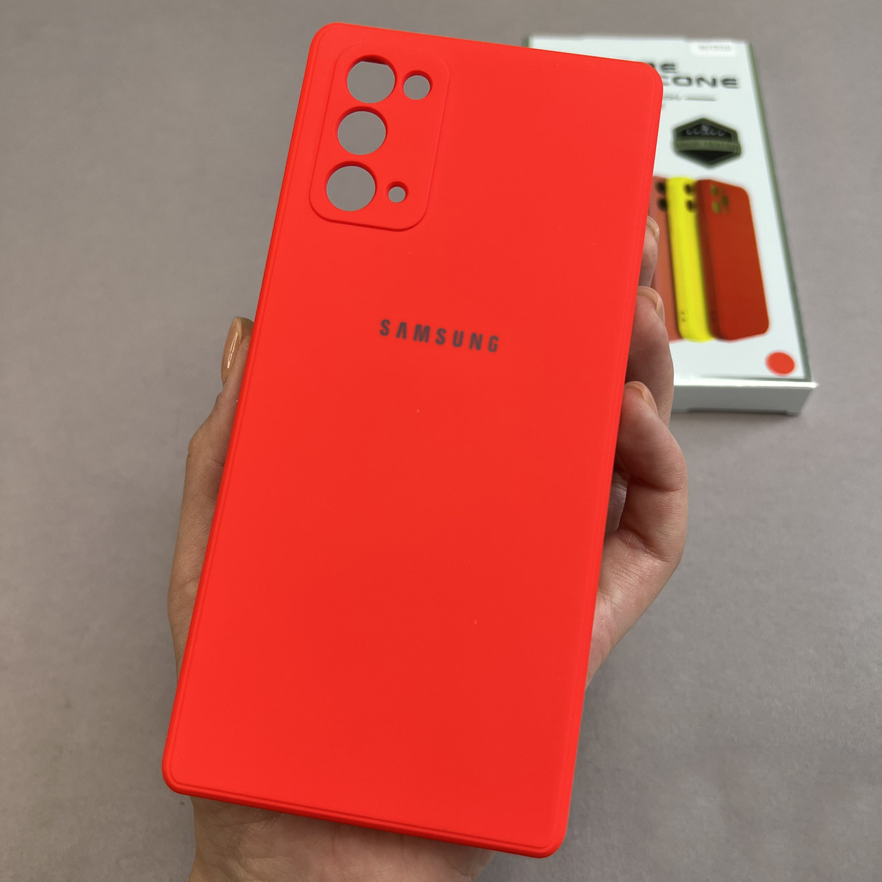 Чохол для Samsung Galaxy Note 20 чохол з мікрофіброю захистом камери на телефон самсунг нот 20 червоний s1q
