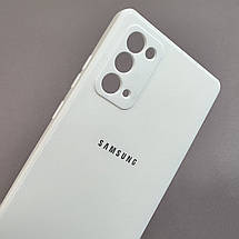 Чохол для Samsung Galaxy Note 20 чохол з мікрофіброю захистом камери на телефон самсунг нот 20 білий s1q, фото 4