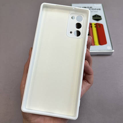 Чохол для Samsung Galaxy Note 20 чохол з мікрофіброю захистом камери на телефон самсунг нот 20 білий s1q, фото 3