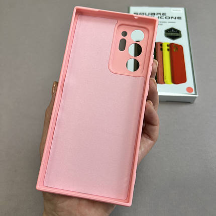 Чохол для Samsung Galaxy Note 20 Plus чохол з мікрофіброю захистом камери на самсунг нот 20 плюс рожевий s1q, фото 3