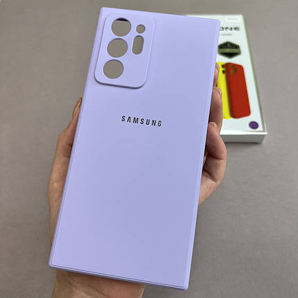 Чохол для Samsung Galaxy Note 20 Plus чохол з мікрофіброю захистом камери на самсунг нот 20 плюс бузковий s1q, фото 1