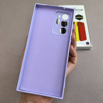 Чохол для Samsung Galaxy Note 20 Plus чохол з мікрофіброю захистом камери на самсунг нот 20 плюс бузковий s1q, фото 3