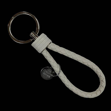 Ремінець для ключів із кільцем, білий, 12 см