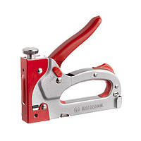 Пістолет скобозабивний механічний, скоба 11.3 x 0.7 x 4.0 - 14.0 мм, прогумована рукоятка (сталевий корпус)