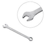 Ключ комбінований 7 мм, CrV, покриття Сатин-хром PROF DIN3113 INTERTOOL XT-1007, фото 3