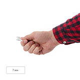 Ключ комбінований 7 мм, CrV, покриття Сатин-хром PROF DIN3113 INTERTOOL XT-1007, фото 4